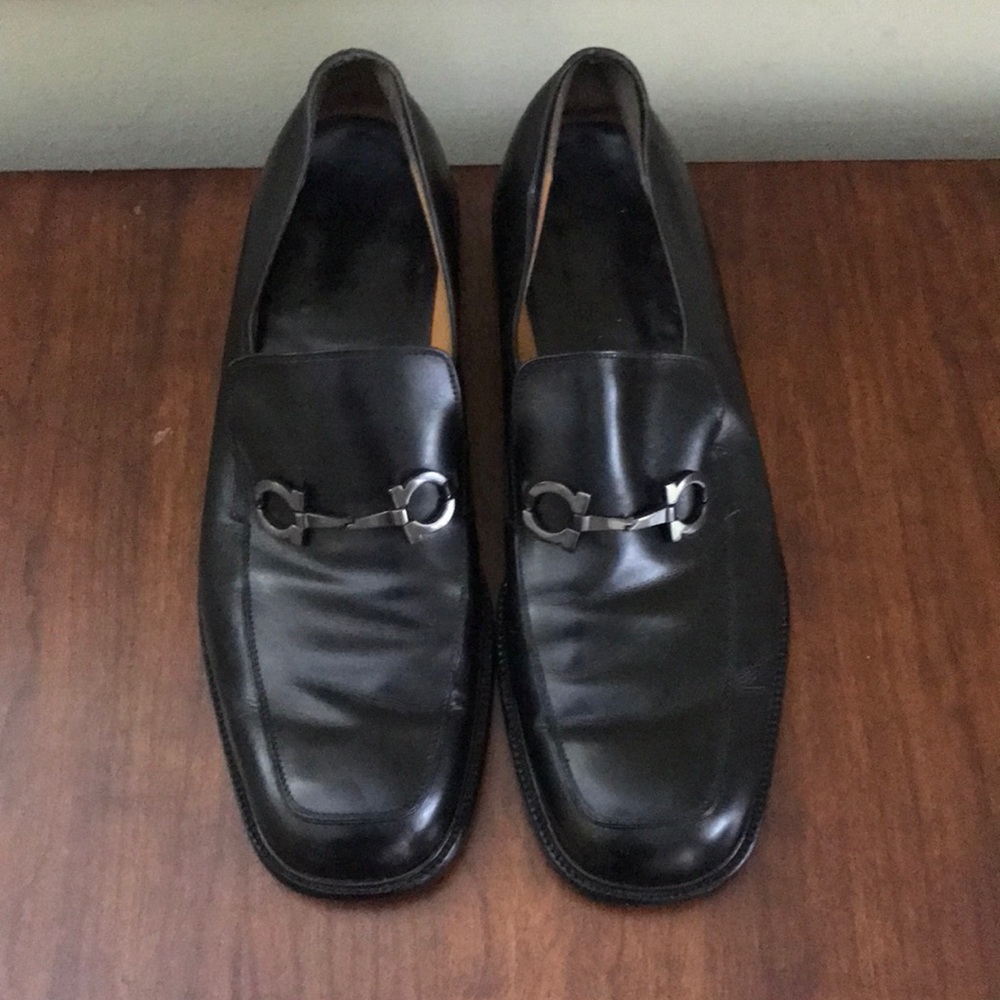 Salvatore Ferragamo black loafers